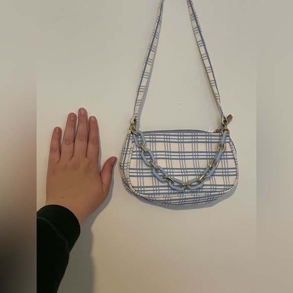 Blue and white checkered bag - Picture 6 of 6